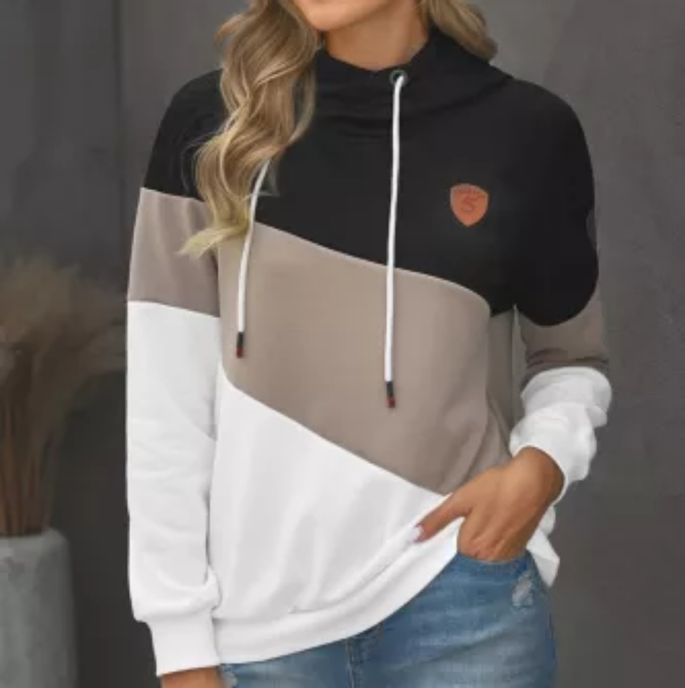 Cowl Neck Hoodie Pullover
